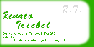 renato triebel business card