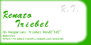 renato triebel business card